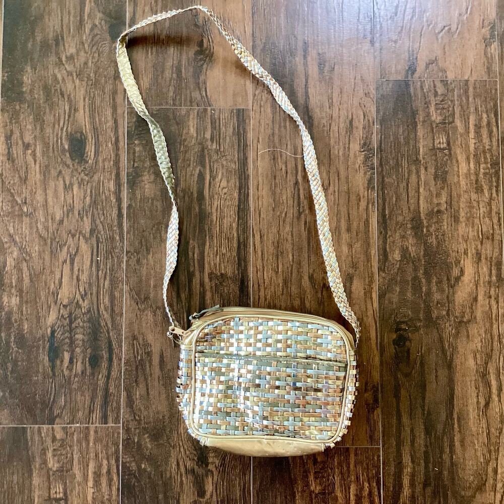Gold Woven Evening Purse